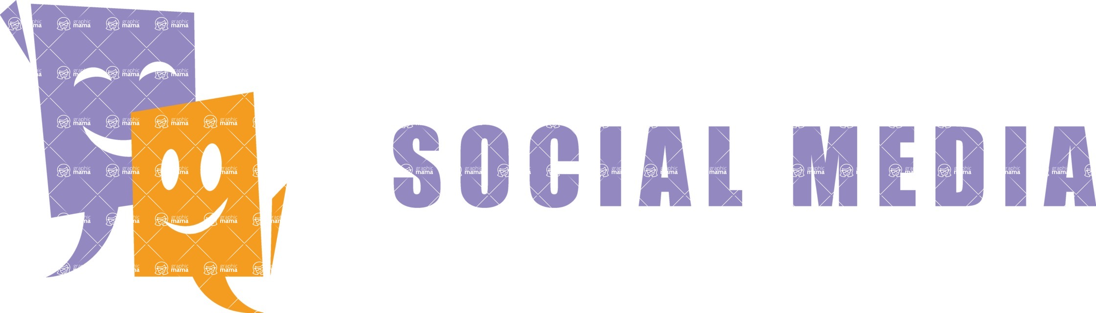 Business Logo Templates - vector graphics in a pack from GraphicMama - Creative Social Media Company Logo Design